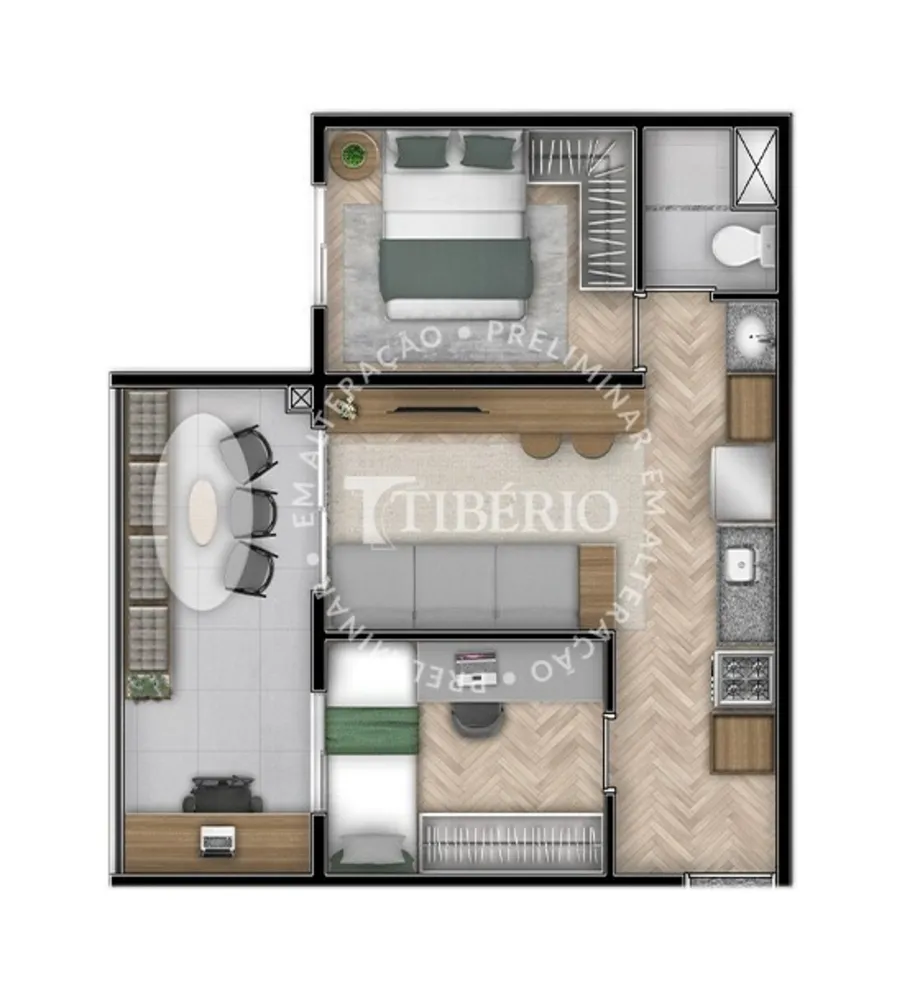 Apartamento, 2 quartos, 45 m² - Foto 8