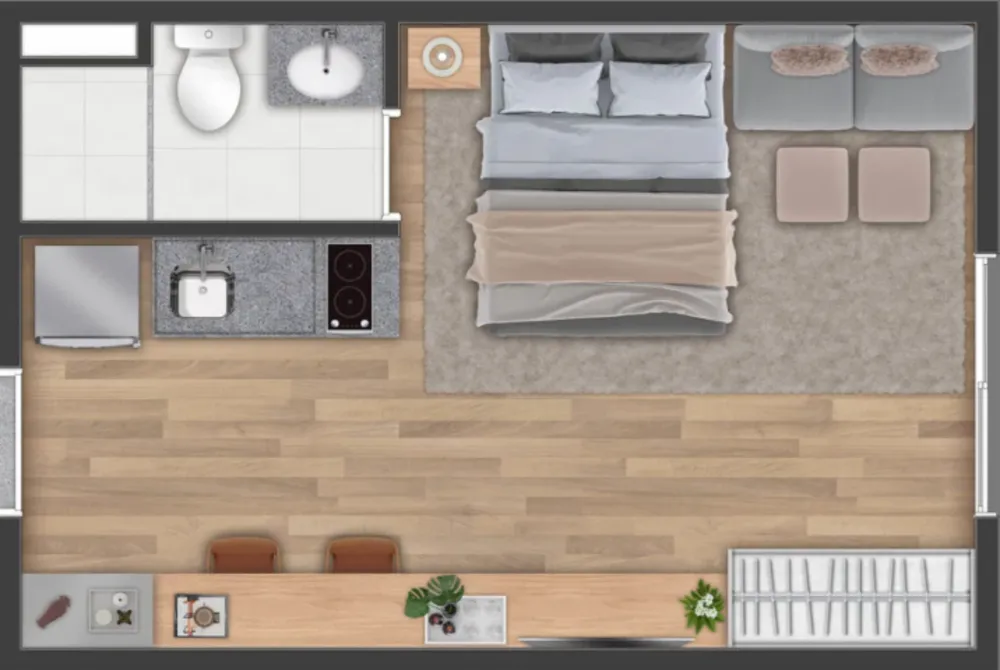 Apartamento, 1 quarto, 24 m² - Foto 6