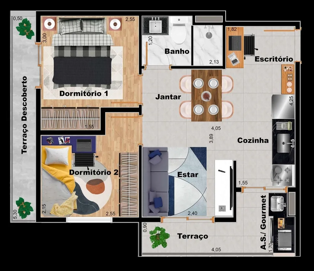 Apartamento, 2 quartos, 42 m² - Foto 6