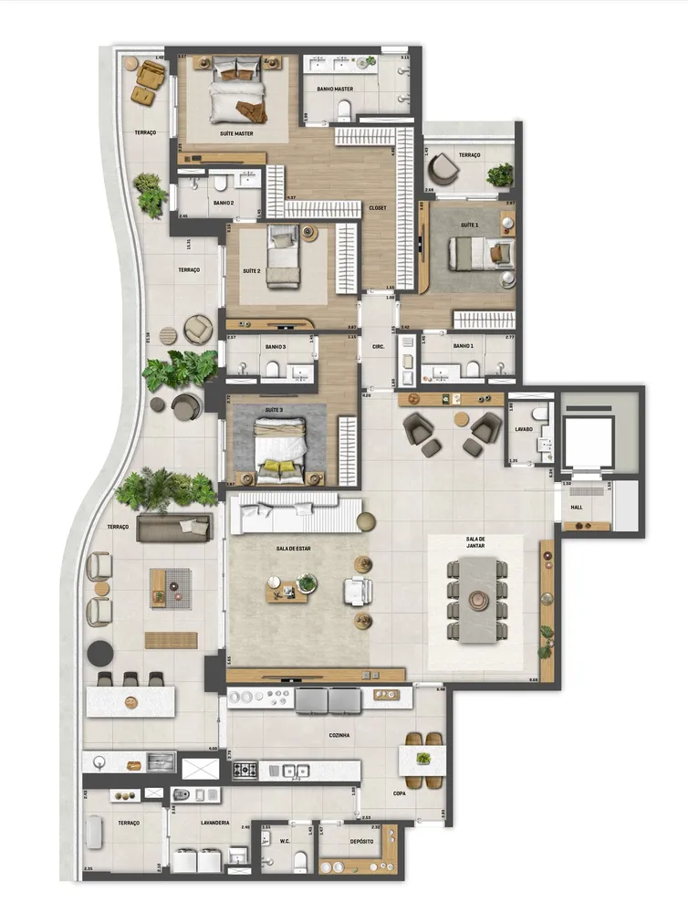 Apartamento, 4 quartos, 293 m² - Foto 7