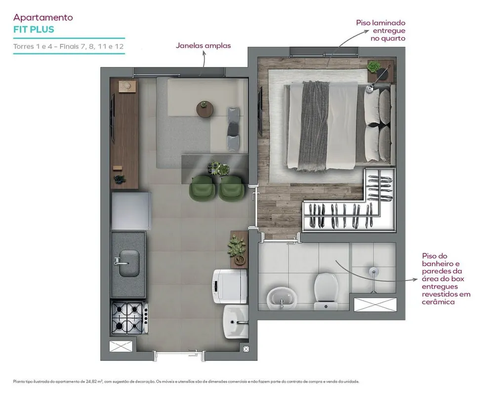 Apartamento, 1 quarto, 34 m² - Foto 11