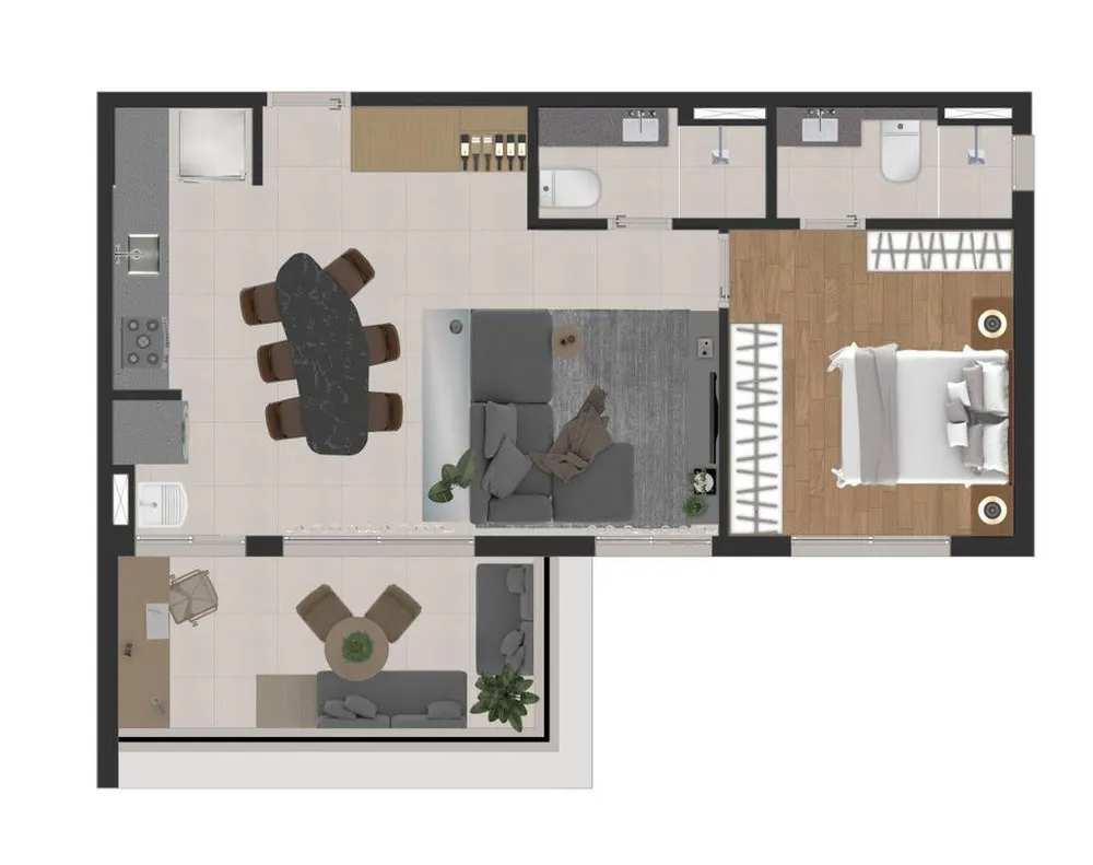Apartamento, 2 quartos, 59 m² - Foto 4