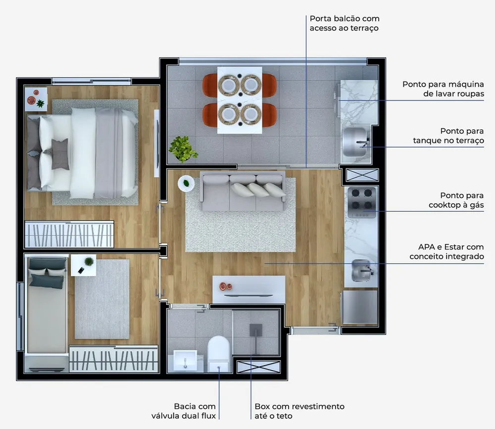Apartamento, 1 quarto, 28 m² - Foto 12