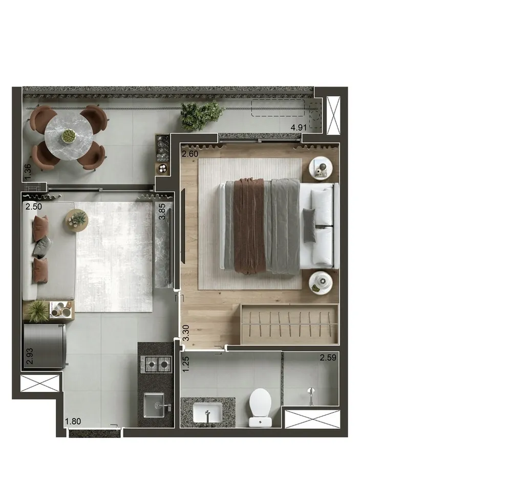 Apartamento, 2 quartos, 38 m² - Foto 7
