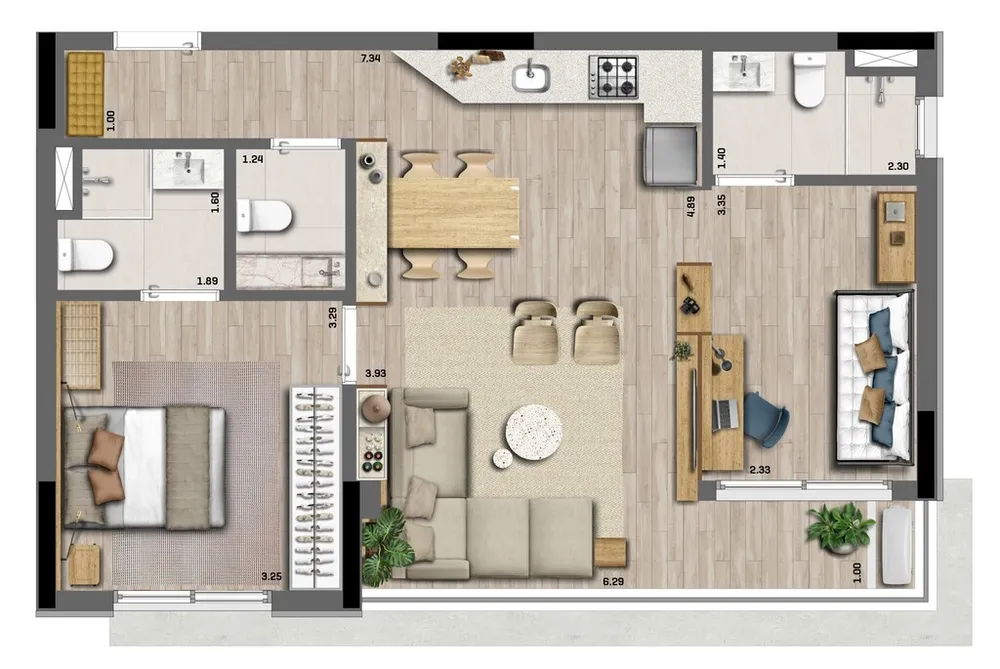 Apartamento, 2 quartos, 65 m² - Foto 4