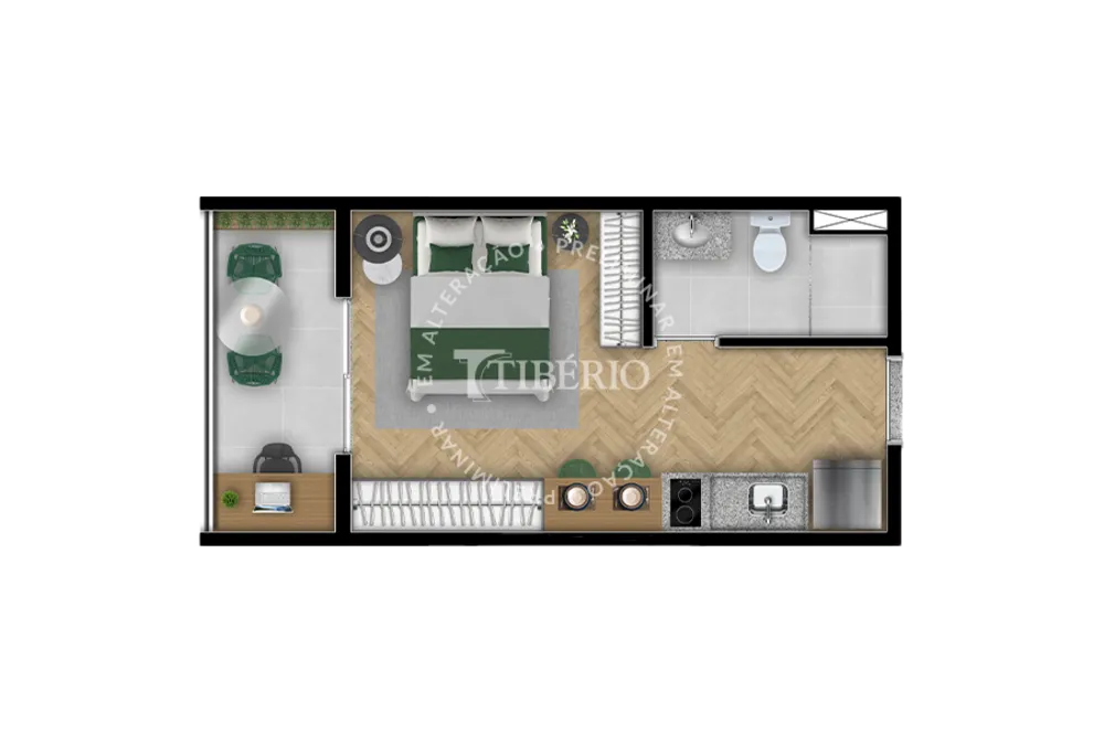 Apartamento, 1 quarto, 24 m² - Foto 4