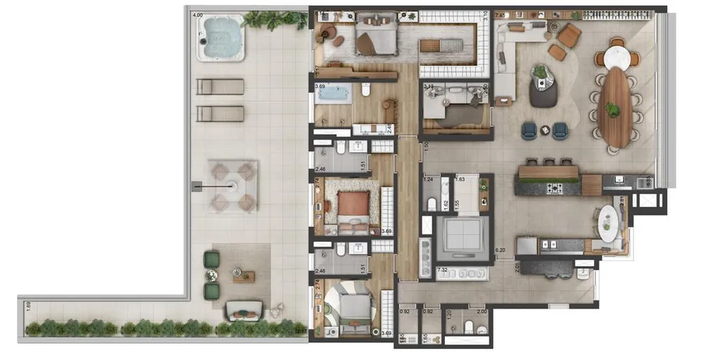 Apartamento, 3 quartos, 315 m² - Foto 4