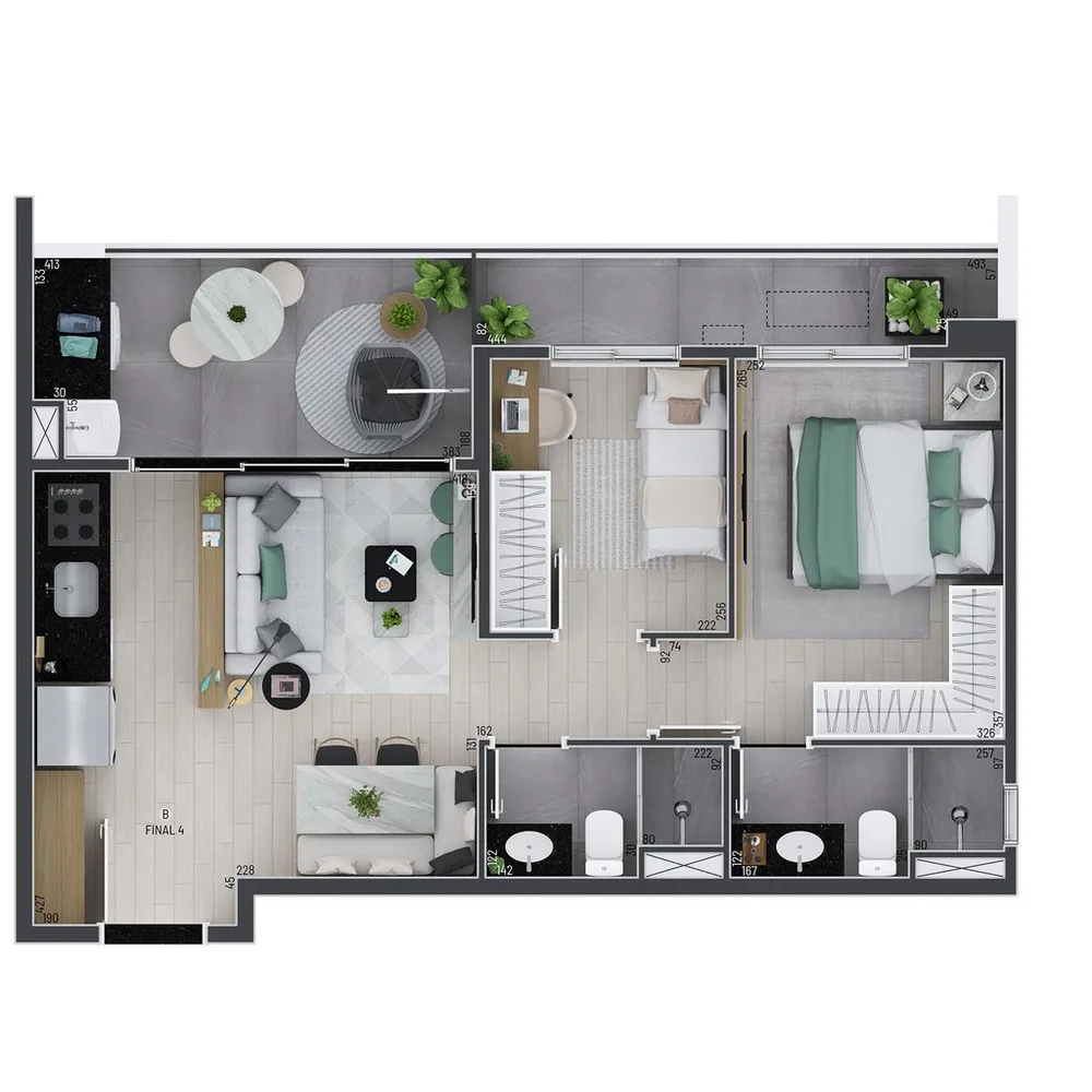 Apartamento, 2 quartos, 59 m² - Foto 12