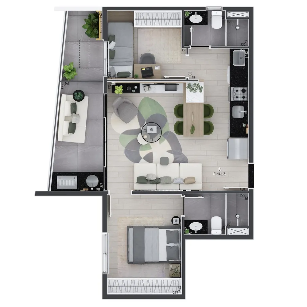 Apartamento, 2 quartos, 59 m² - Foto 11