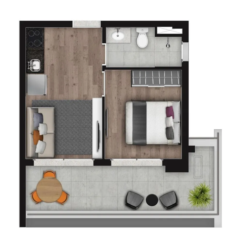 Apartamento, 1 quarto, 23 m² - Foto 7