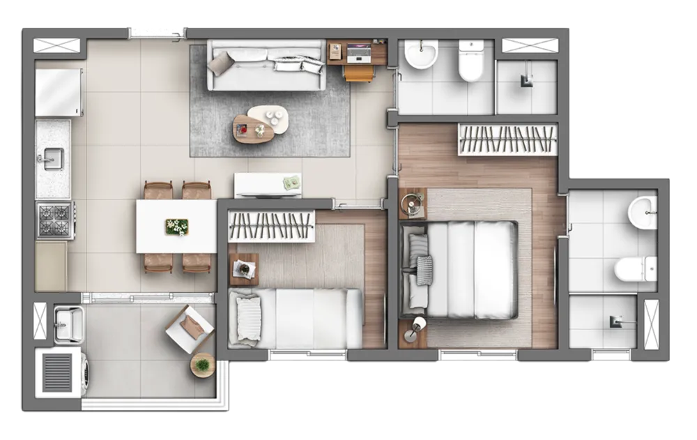 Apartamento, 3 quartos, 49 m² - Foto 5