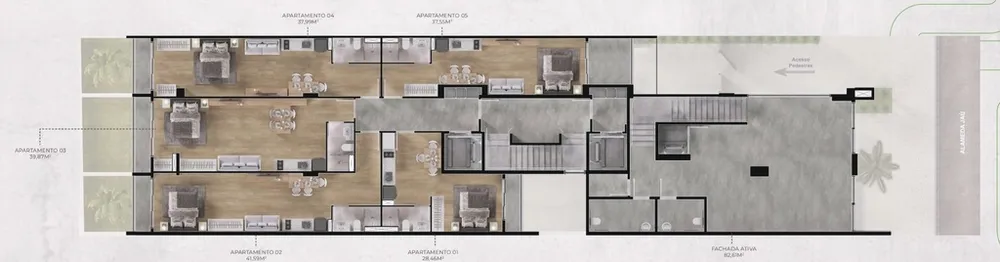 Apartamento, 1 quarto, 37 m² - Foto 5