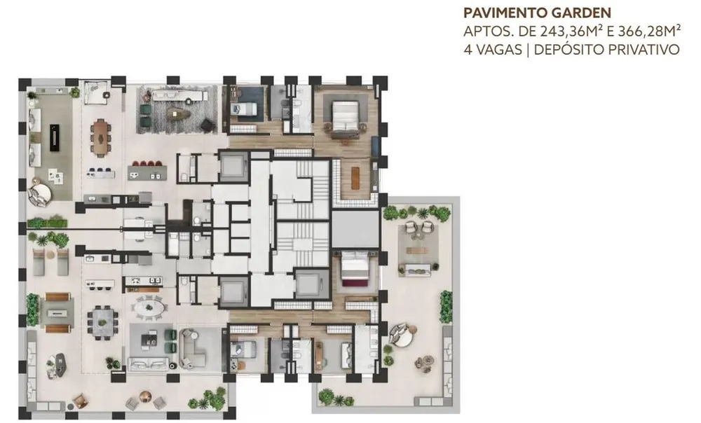 Apartamento, 3 quartos, 366 m² - Foto 9