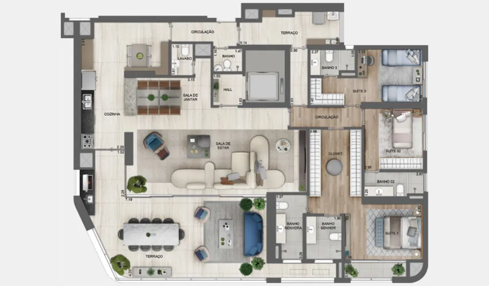 Apartamento, 3 quartos, 213 m² - Foto 6
