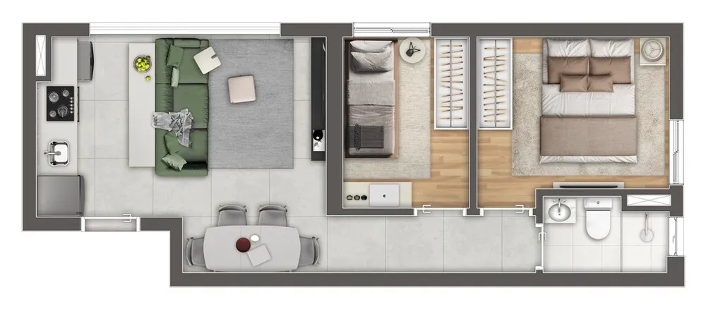 Apartamento, 2 quartos, 45 m² - Foto 7