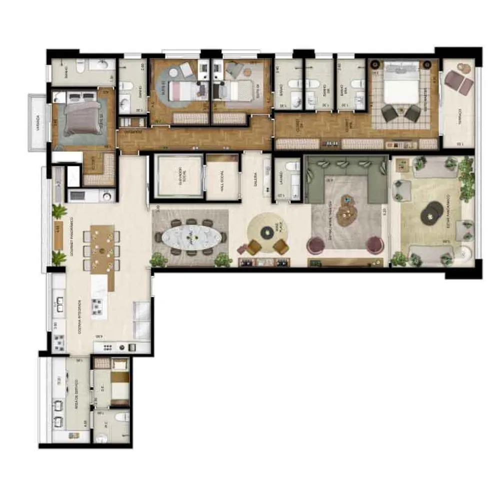 Apartamento, 4 quartos, 211 m² - Foto 8