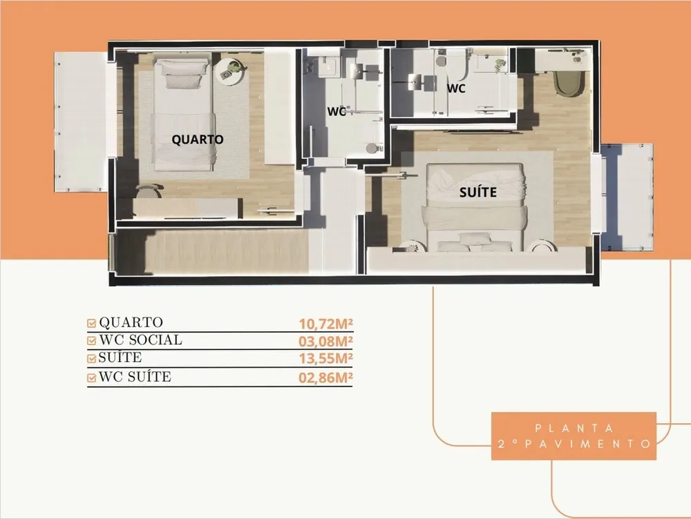 Casa, 2 quartos, 82 m² - Foto 3
