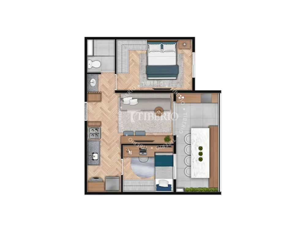 Apartamento, 2 quartos, 49 m² - Foto 2