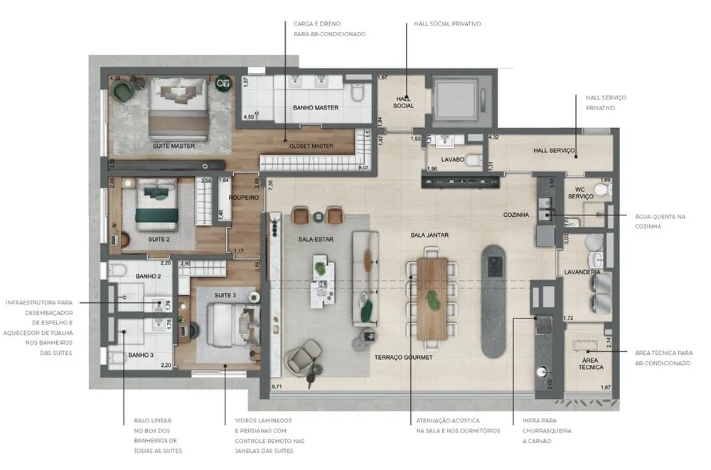 Apartamento, 4 quartos, 220 m² - Foto 6