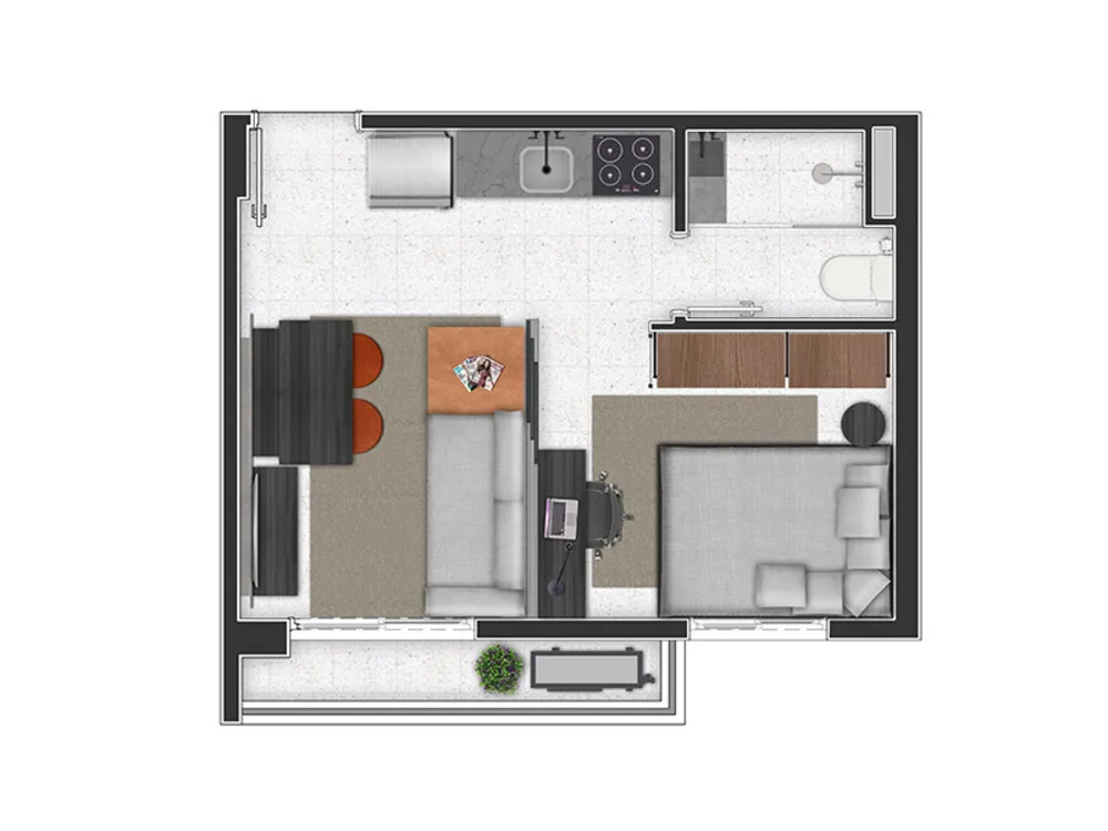 Apartamento, 1 quarto, 27 m² - Foto 11