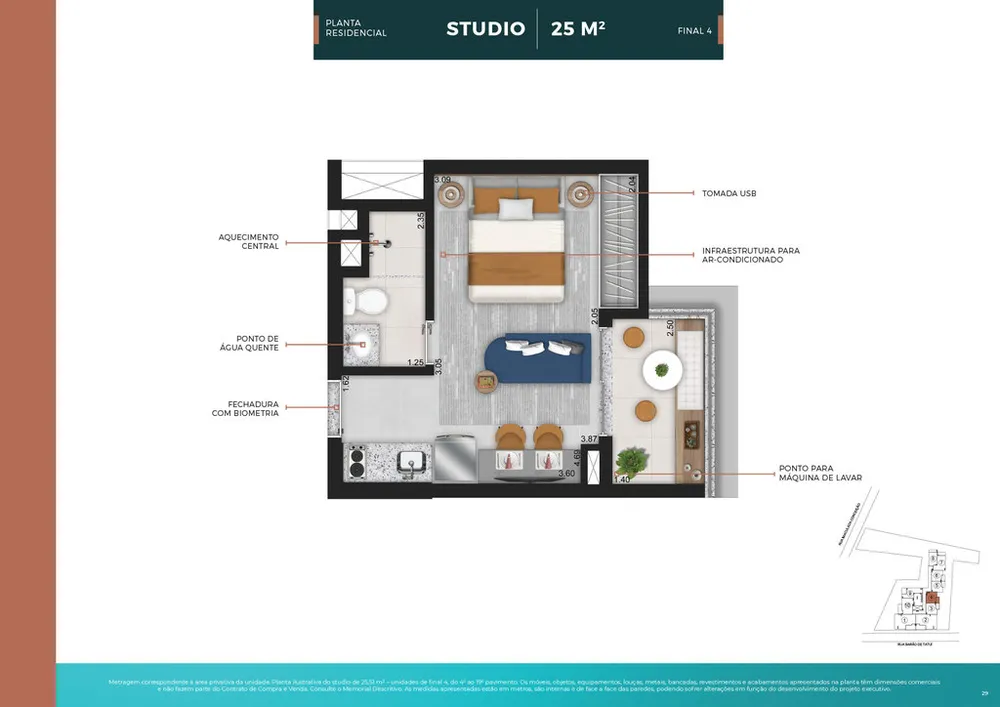 Apartamento, 1 quarto, 27 m² - Foto 10