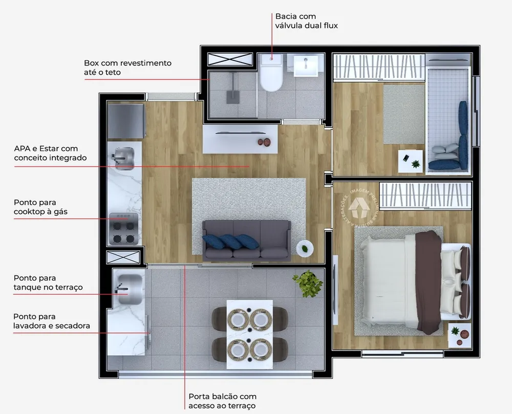 Apartamento, 1 quarto, 87 m² - Foto 8