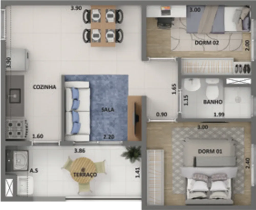 Apartamento, 1 quarto, 34 m² - Foto 12