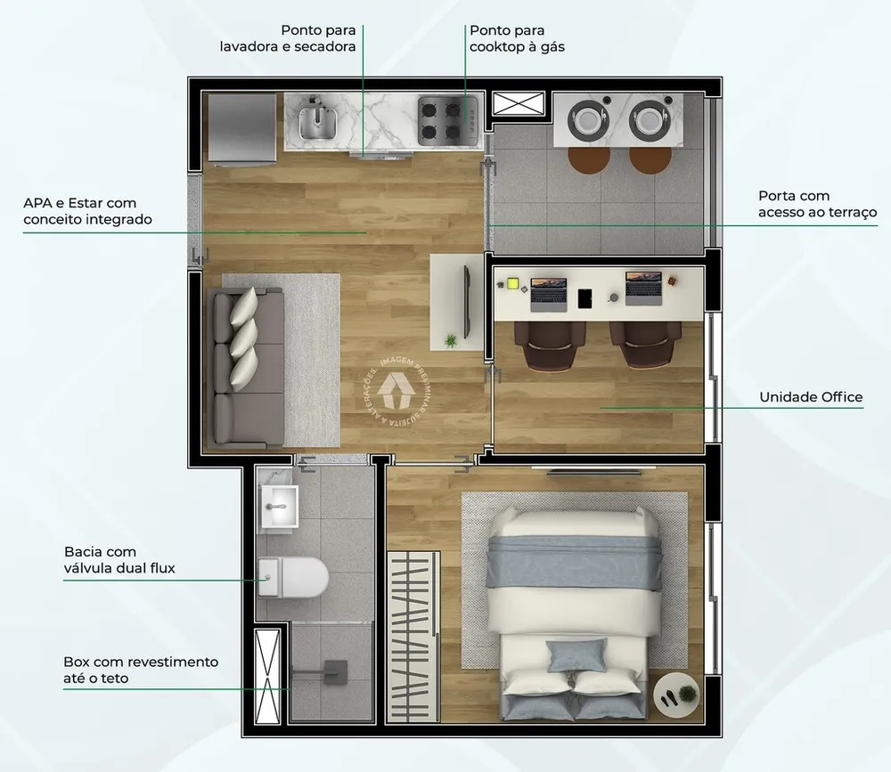 Apartamento, 1 quarto, 107 m² - Foto 10