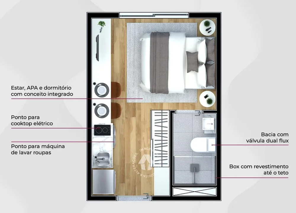 Apartamento, 2 quartos, 35 m² - Foto 8