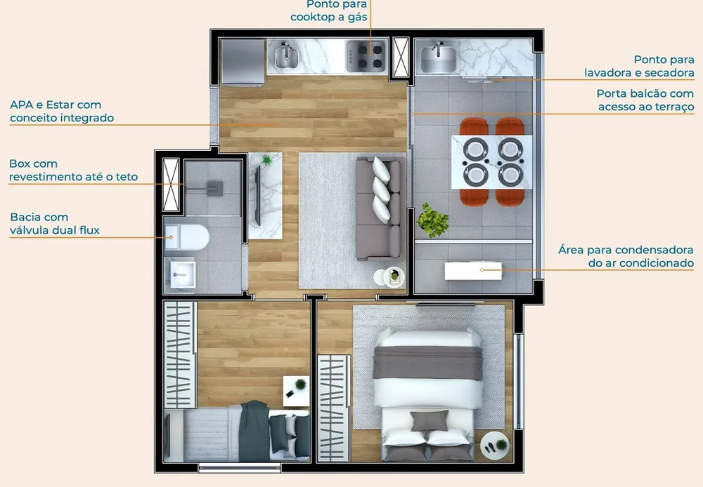 Apartamento, 1 quarto, 17 m² - Foto 12