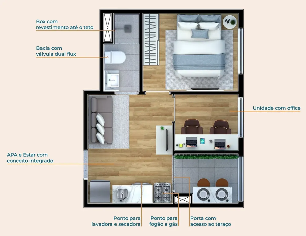 Apartamento, 1 quarto, 17 m² - Foto 11