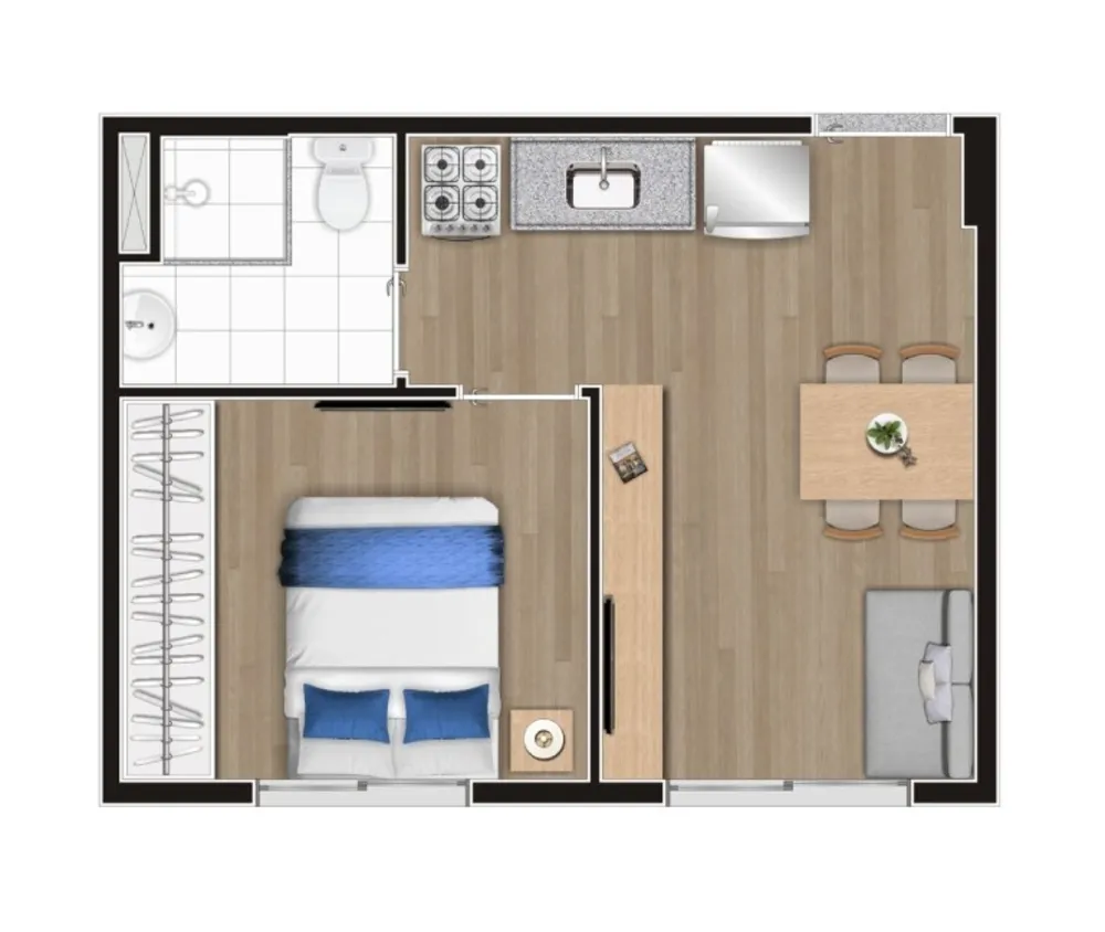 Apartamento, 2 quartos, 35 m² - Foto 8