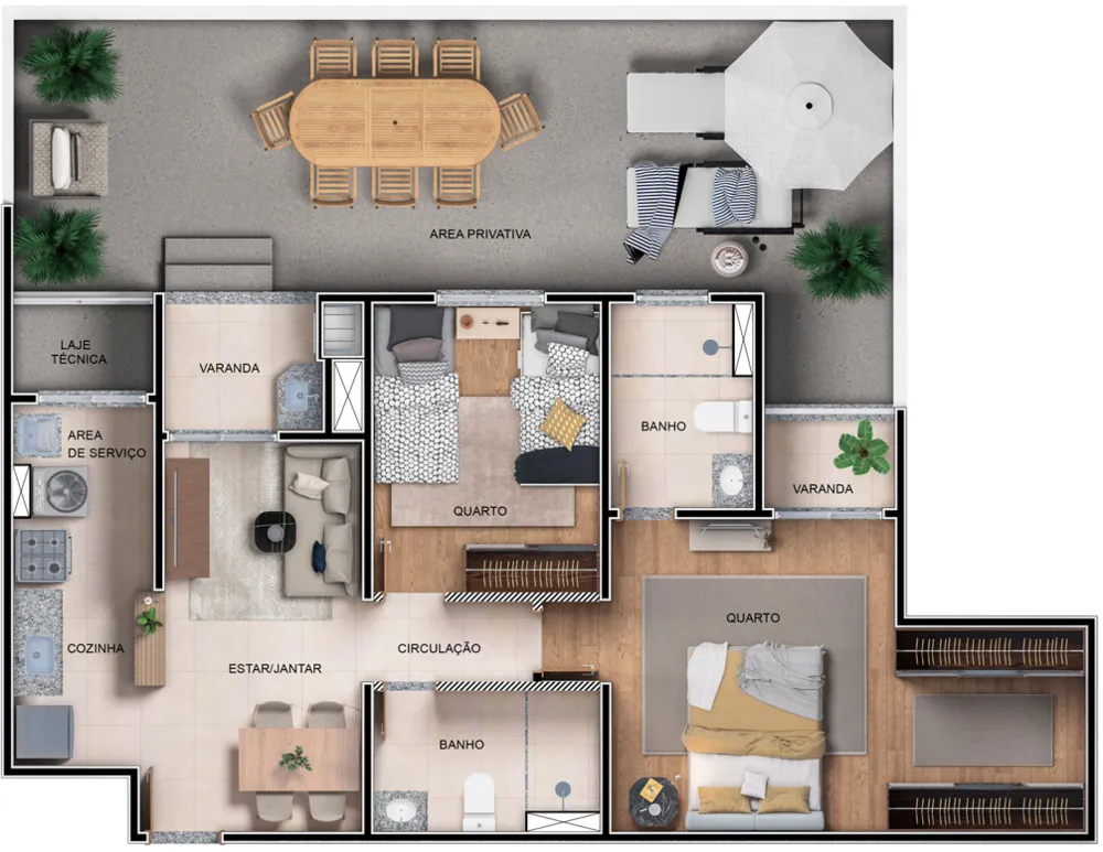 Apartamento, 2 quartos, 57 m² - Foto 8