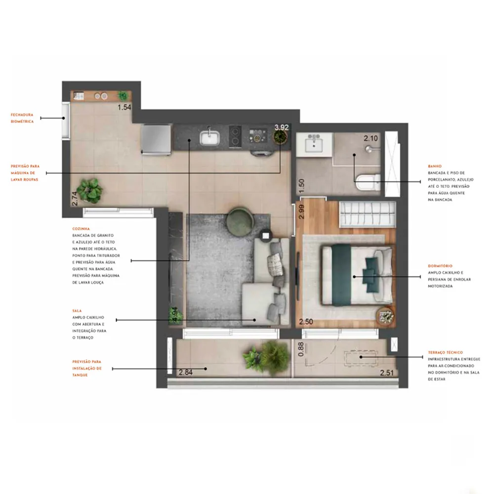 Apartamento, 1 quarto, 33 m² - Foto 8