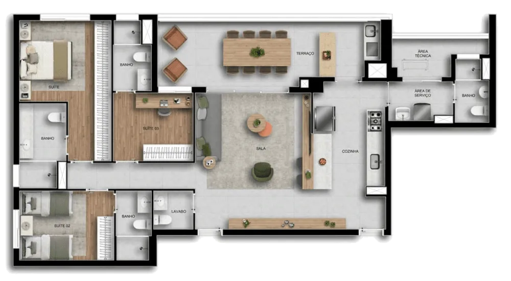 Apartamento, 1 quarto, 35 m² - Foto 3