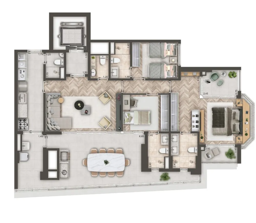 Apartamento, 1 quarto, 88 m² - Foto 7