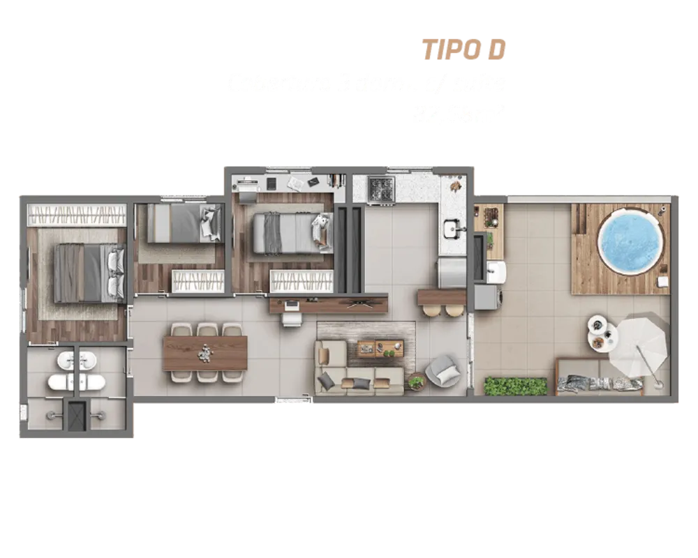 Apartamento, 2 quartos, 40 m² - Foto 5
