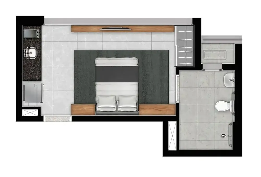Apartamento, 1 quarto, 25 m² - Foto 4