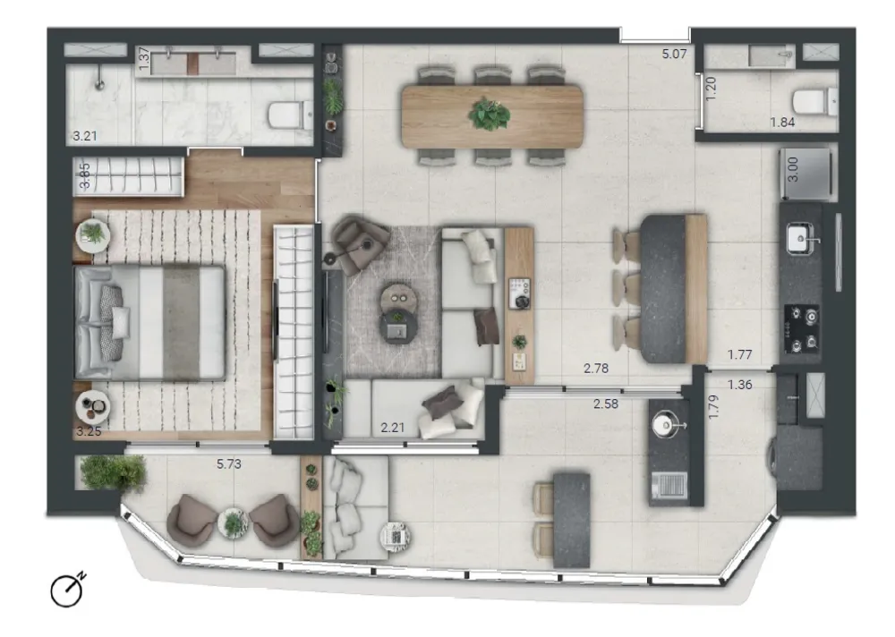 Apartamento, 3 quartos, 129 m² - Foto 6