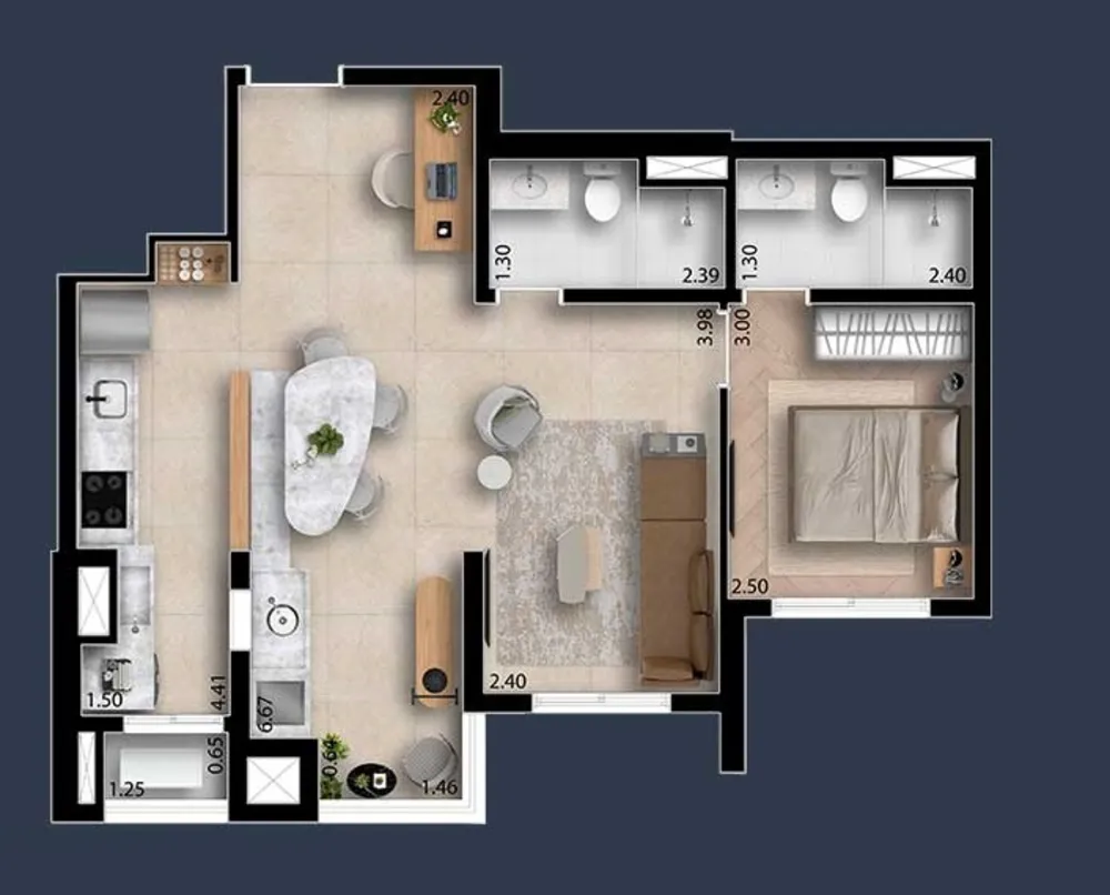 Apartamento, 2 quartos, 58 m² - Foto 8