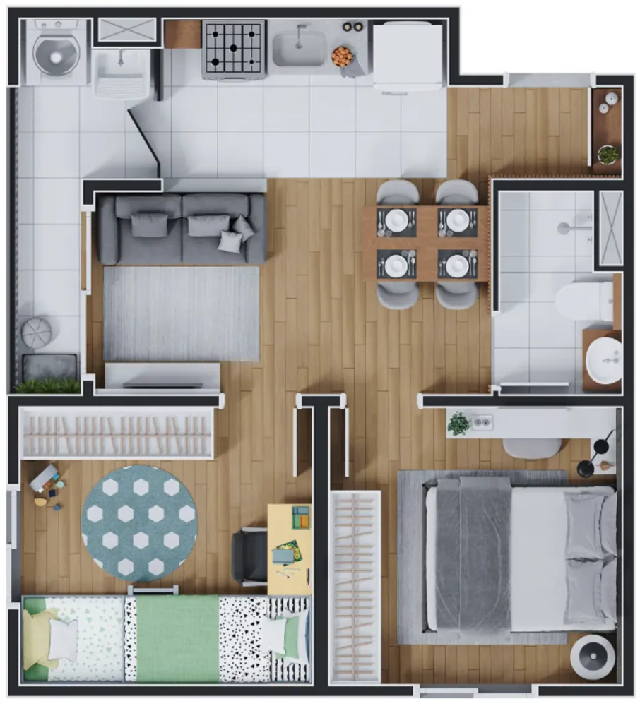 Apartamento, 2 quartos, 40 m² - Foto 8