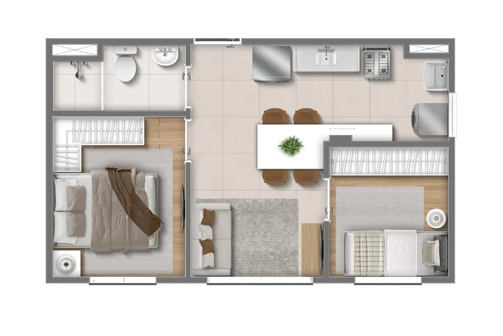 Apartamento, 2 quartos, 32 m² - Foto 7