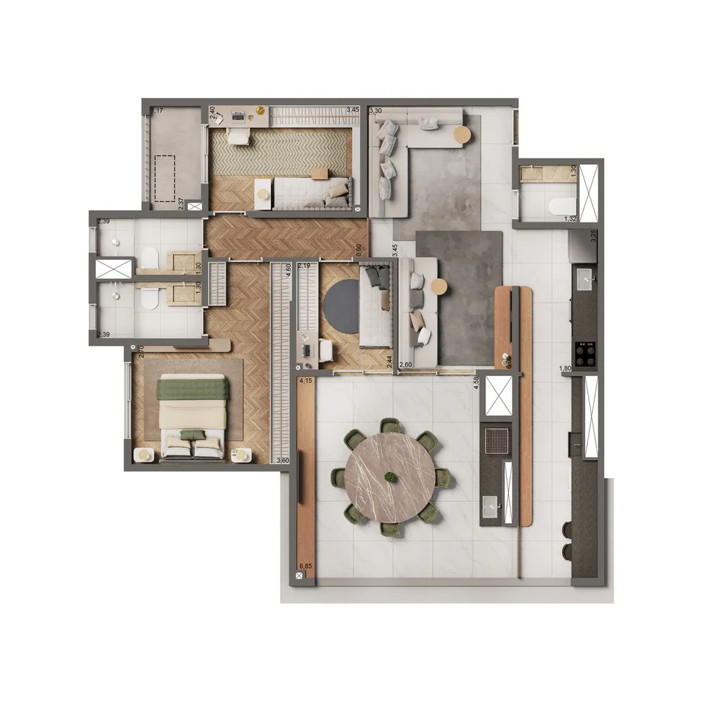Apartamento, 3 quartos, 106 m² - Foto 10