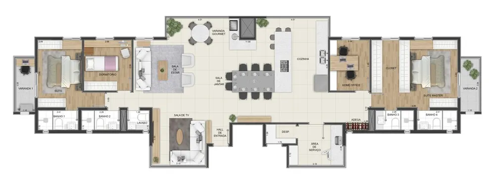 Apartamento, 3 quartos, 83 m² - Foto 1