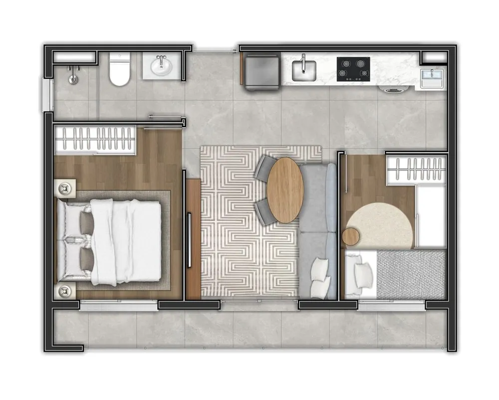 Apartamento, 1 quarto, 27 m² - Foto 7