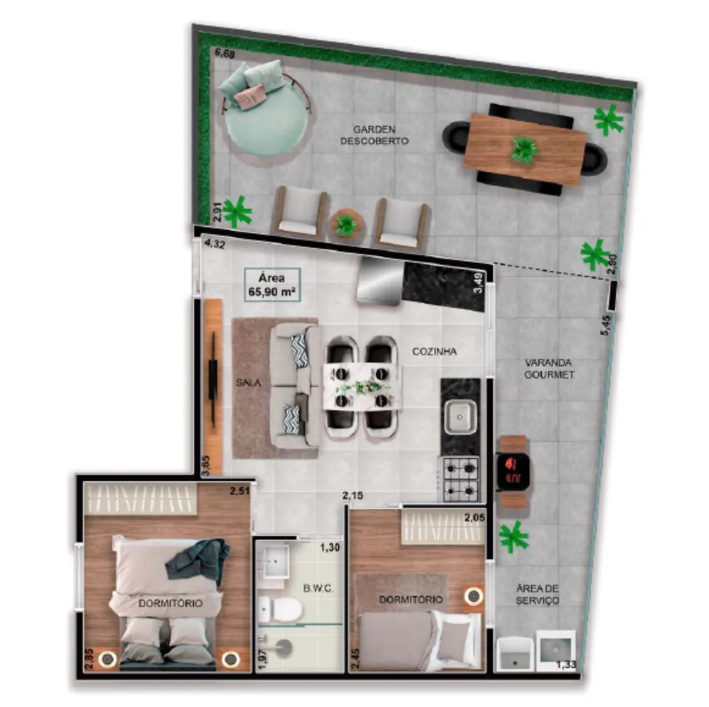 Apartamento, 1 quarto, 27 m² - Foto 10
