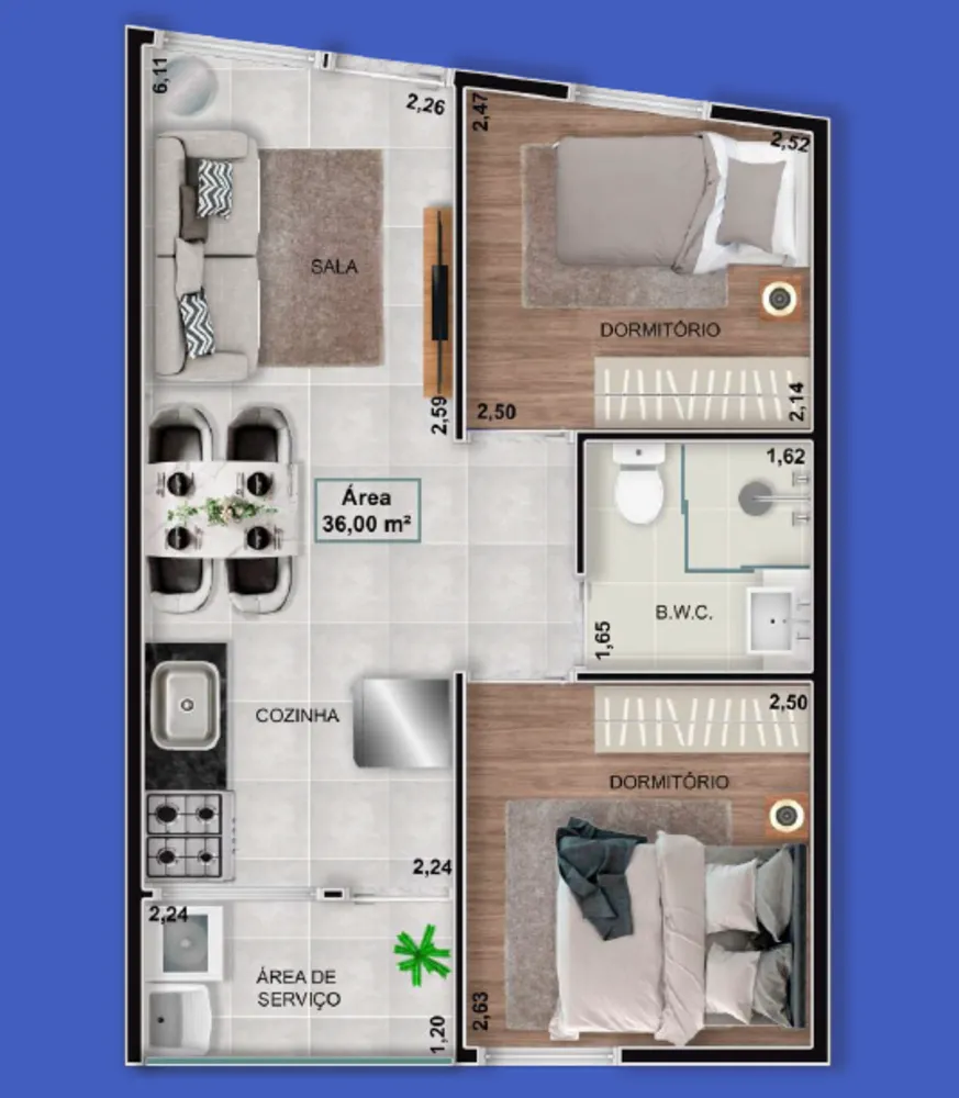 Apartamento, 1 quarto, 27 m² - Foto 11