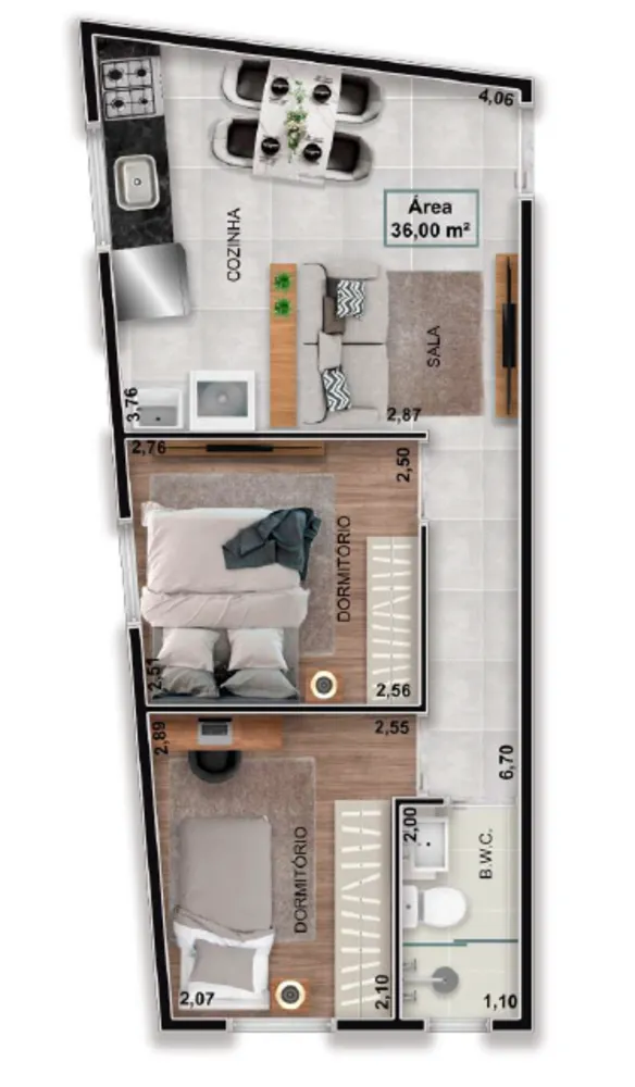 Apartamento, 1 quarto, 27 m² - Foto 12