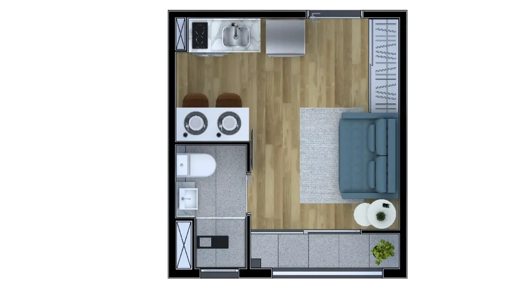 Apartamento, 1 quarto, 27 m² - Foto 7