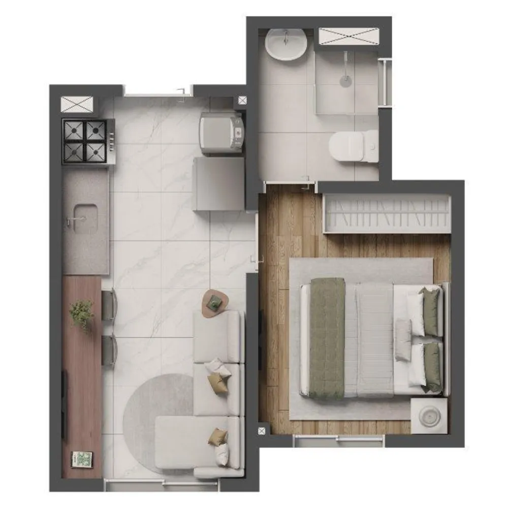 Apartamento, 2 quartos, 31 m² - Foto 6